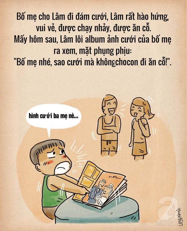 Tranh vui: Những câu nói khiến người lớn cười “vỡ bụng” của trẻ con