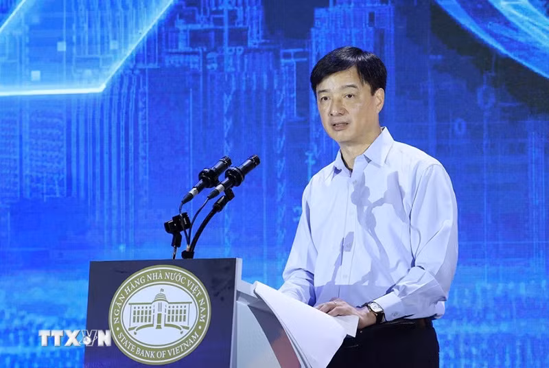 Thứ trưởng Bộ Công an Nguyễn Duy Ngọc phát biểu. (Ảnh: Dương Giang/TTXVN)