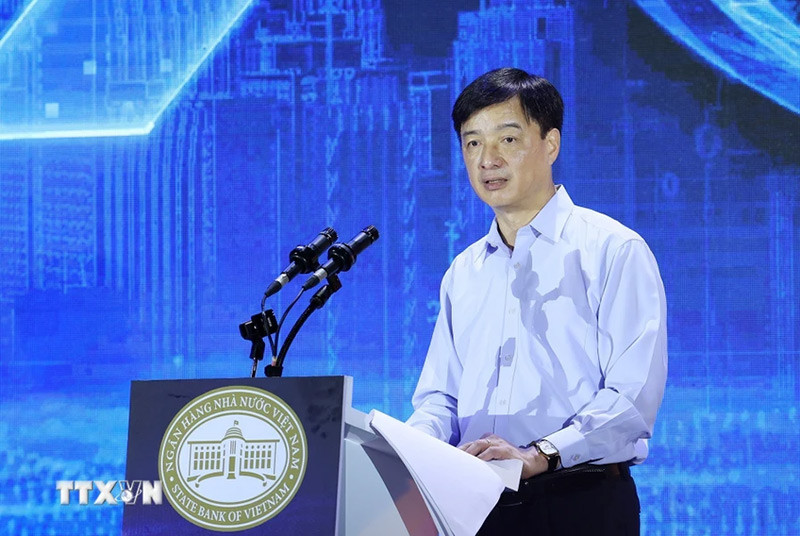 Thứ trưởng Bộ Công an Nguyễn Duy Ngọc phát biểu. (Ảnh: Dương Giang/TTXVN)