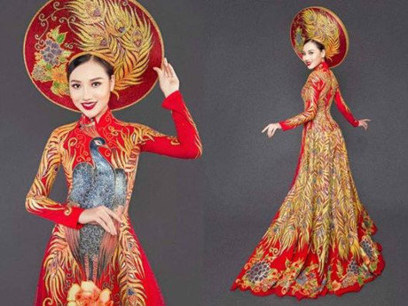 Hoàng Thu Thảo lọt Top10 và đạt giải Trang phục truyền thống đẹp nhất - Ảnh 1 Hoang Thu Thao lot Top10 va dat giai Trang phuc truyen thong dep nhat - Anh 1