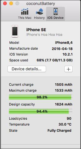 Ứng dụng kiểm tra pin cho thiết bị iOS và MacBook - Ảnh 4 Ung dung kiem tra pin cho thiet bi iOS va MacBook - Anh 4
