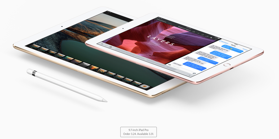 iPad Pro 9,7 inch và iPad Pro 12,9 inch. Ảnh: Pocket-lint. iPad Pro 9,7 inch và iPad Pro 12,9 inch. Ảnh: Pocket-lint.
