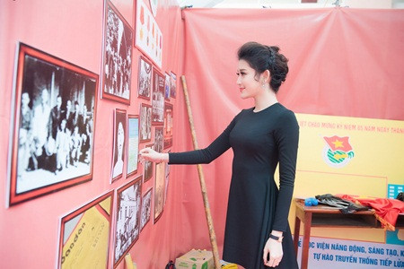 Á hậu Huyền My phối váy bình dân với phụ kiện hàng hiệu - Ảnh 5