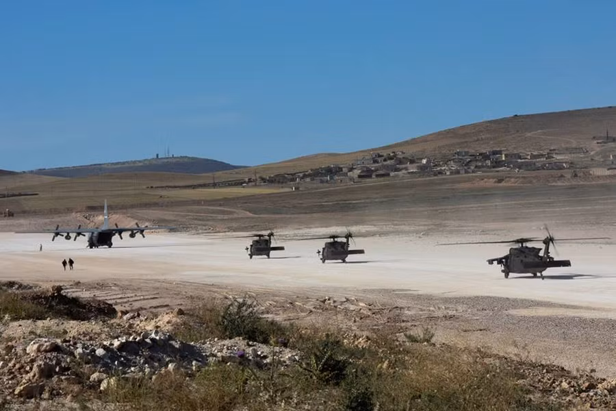 Dàn máy bay Mỹ tại Syria