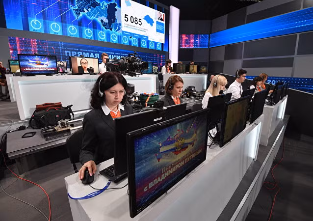 Bộ phận tiếp nhận câu hỏi gửi tới ông Putin