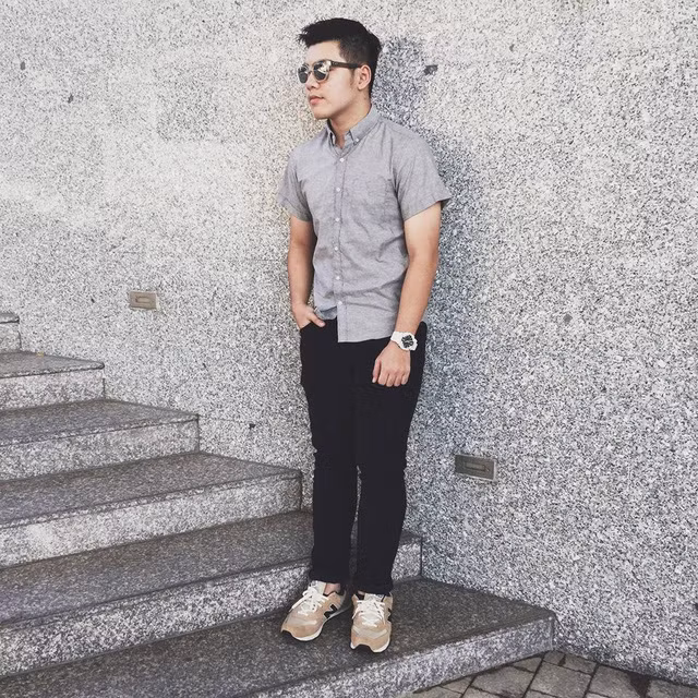  Em trai của chị em song Yến cũng yêu thích thời trang giống 2 chị. 