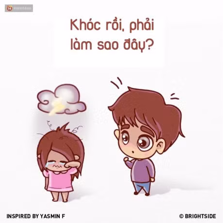 Tranh vui: Tram muu nghin ke do danh khi con gai khoc! - Anh 1