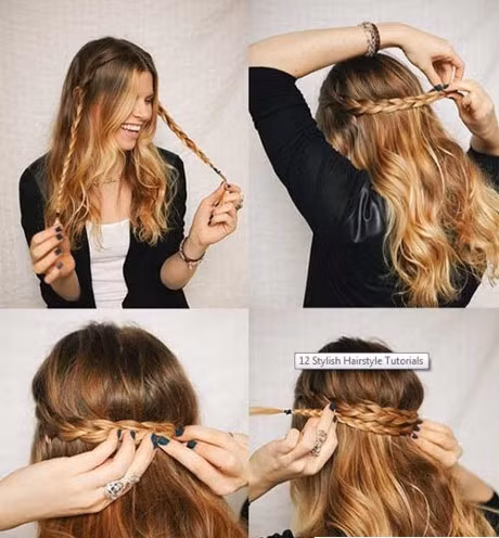 Huong dan 4 cach tet toc don gian ngay tai nha - Anh 1