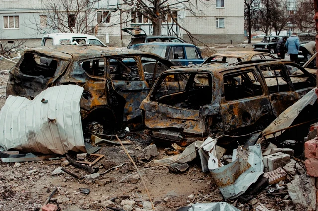 Hình ảnh ở Chernihiv, Ukraine.