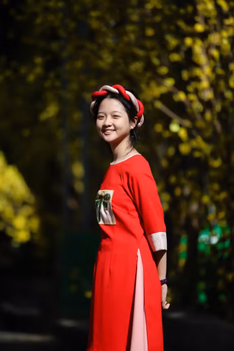 Sao nhi Lam Thanh My dien ao dai xuong pho - Anh 5