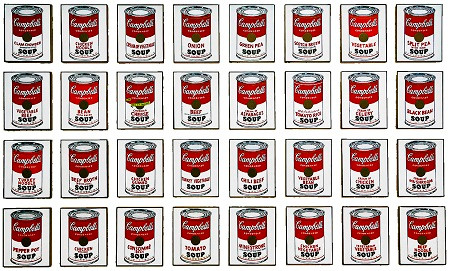 Loạt tranh “Những hộp súp Campbell” của Andy Warhol (1928-1987)