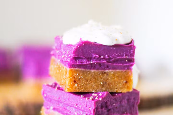 Làm bánh khoai lang tím không cần lò nướng