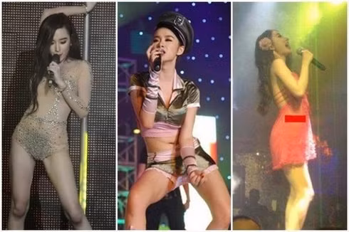 Đến hình ảnh nổi loạn khi lớn lên, thậm chí cô từng bị cấm diễn vì mặc phản cảm