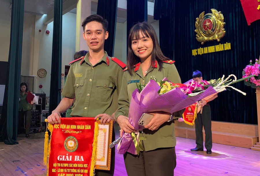 Thiếu úy Đỗ Văn Linh từng đạt giải tại nhiều cuộc thi.