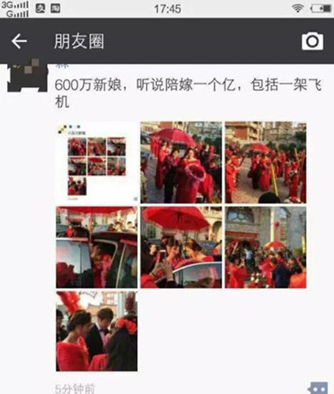 Toàn cảnh đám cưới xa hoa được bạn bè cô dâu đăng tải trên các trang mạng xã hội .