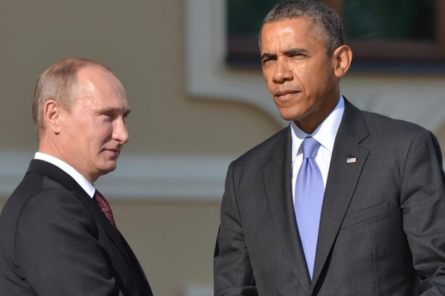 Tổng thống Nga Vladimir Putin và Tổng thống Mỹ Barack Obama tại G20 ở Nga năm 2013. (Ảnh: Getty)