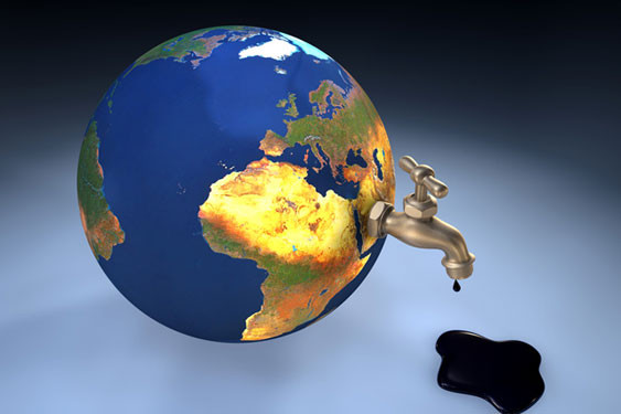 Kinh tế thế giới sẽ bị ảnh hưởng lớn bởi giá dầu. (Ảnh minh họa: Cleantechnia)