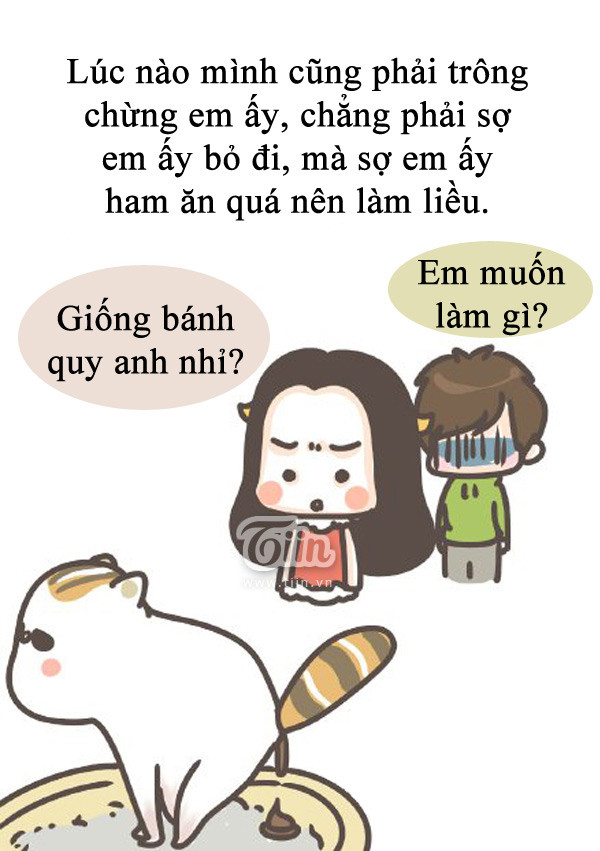 Tranh vui Chuyện hài hước của anh chàng có cô người yêu tham ăn