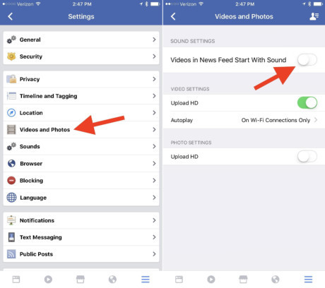 Hướng dẫn tắt chức năng tự động phát âm thanh cho video trên Facebook - Ảnh 3 Huong dan tat chuc nang tu dong phat am thanh cho video tren Facebook - Anh 3