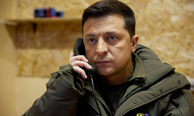 Tổng thống Ukraine Vladimir Zelensky.