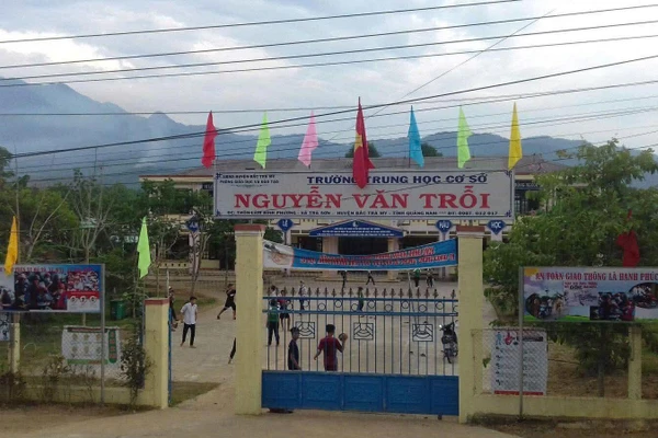 Trường THCS Nguyễn Văn Trỗi (xã Trà My, TP Đà Nẵng). 