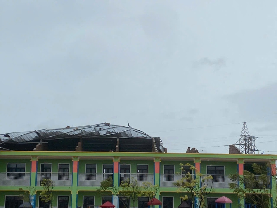 Trường Mầm non Văn Sơn (Đô Lương, Nghệ An) sau bão Bualoi. bao-lu-nghe-an-8.jpg
