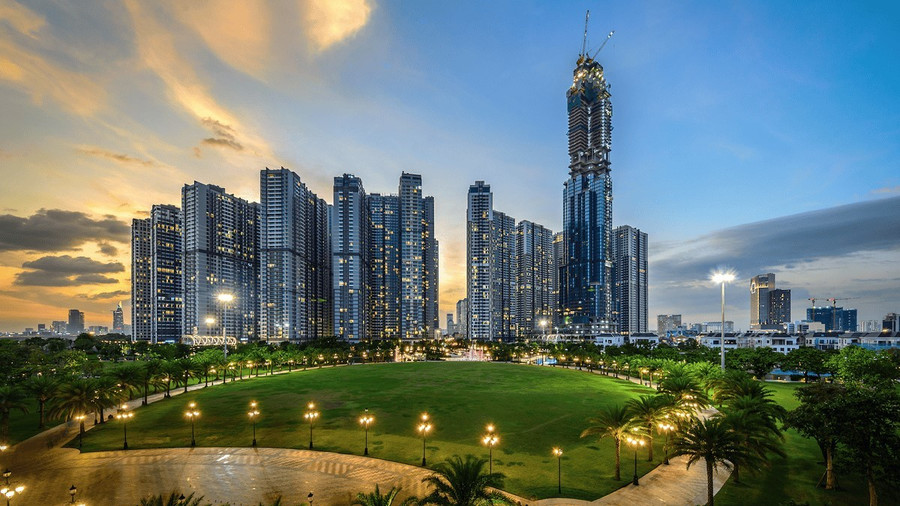 Phối cảnh dự án Vinhomes Central Park (Ảnh: Vingroup).