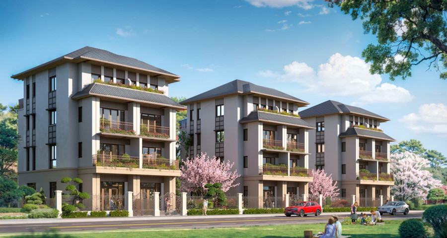 Phối cảnh biệt thự song lập tại Vinhomes Cần Giờ (Ảnh: Vinhomes).