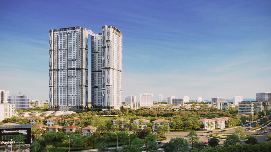 Phối cảnh tổng thể dự án Happy One Mori (Ảnh: Vạn Xuân Group).