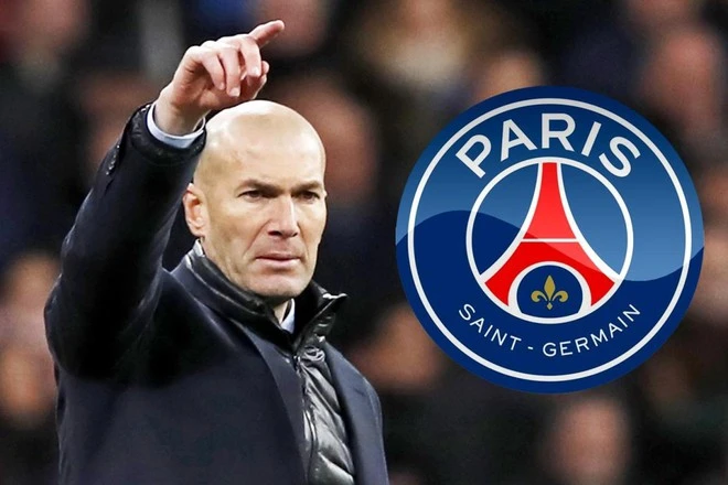 Rộ tin HLV Zidane sắp trở thành thuyền trưởng PSG.