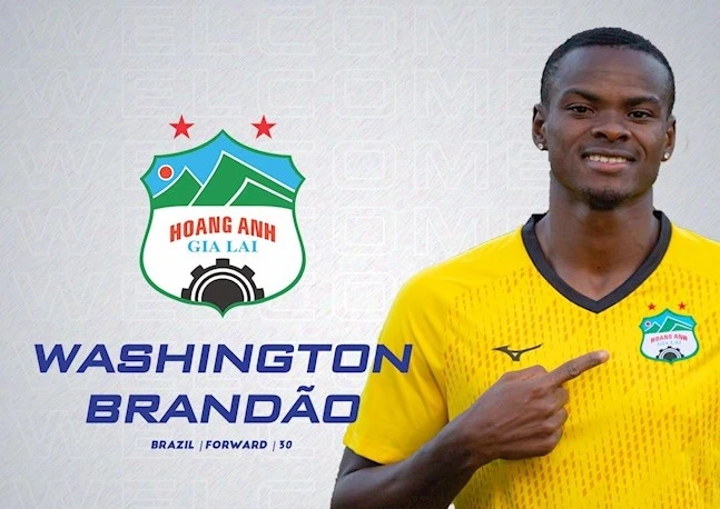 Washington Brandao gia nhập Quảng Nam FC.