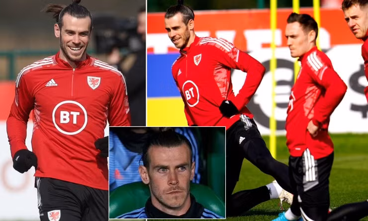 Bale tươi rói và hoàn toàn sung sức khi tập trung cùng ĐT Xứ Wales.