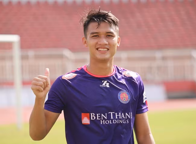 Tiền đạo Võ Nguyên Hoàng tỏ ra hết sức tự tin ở giải ASIAD 2023.