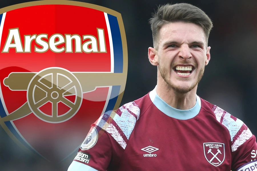 Declan Rice được đồn đoán sắp gia nhập Arsenal.