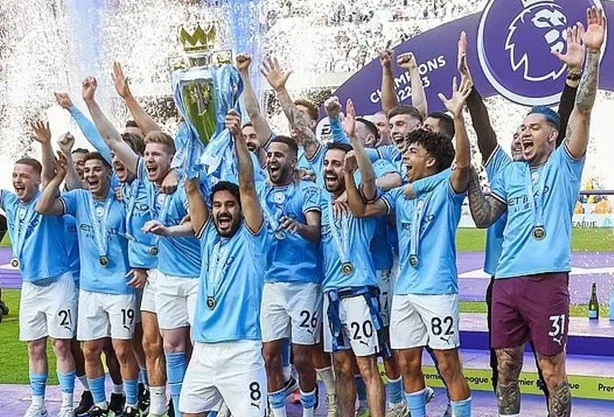 Siêu máy tính dự đoán Man City vô địch Ngoại hạng Anh 2023/24.