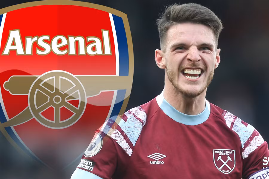 Declan Rice được đồn đoán sắp gia nhập Arsenal.