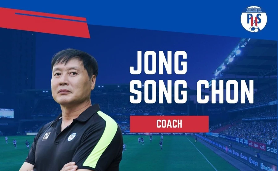 HLV Jong Song-chon gia nhập Học viện bóng đá Park Hang Seo.