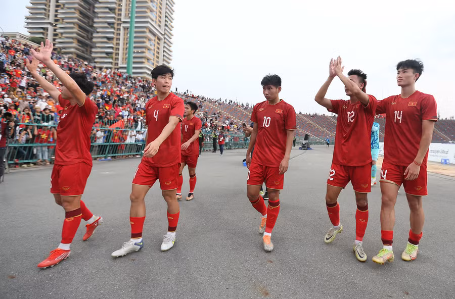 Phần lớn cầu thủ của U22 Việt Nam không có suất đá chính ở V.League 2023.