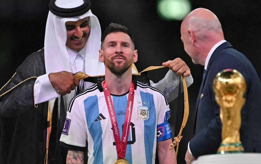 Messi được tôn vinh ở lễ trao Cúp vô địch World Cup 2022.