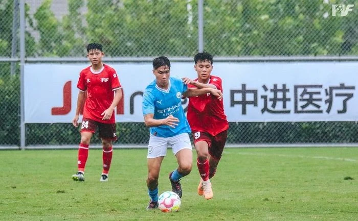 U16 PVF vượt qua U16 Man City ở giải giao hữu Shanghai Future Star Cup 2023.