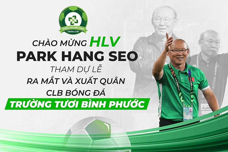 HLV Park Hang Seo tham dự dự lễ xuất quân ở CLB Trường Tươi Bình Phước.