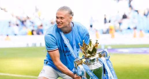 Erling Haaland cùng Man City giành cú ăn ba lịch sử.