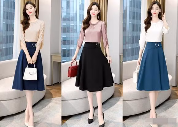 áo sơ mi mặc với váy gì, áo sơ mi, mẹo mặc đẹp, thời trang công sở