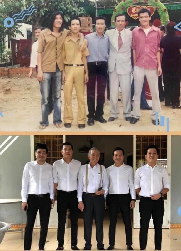 Trường Giang của ngày xưa kém sắc vì thấp bé và gầy nhom giữa dàn anh em ruột toàn điển trai. Trường Giang của ngày xưa kém sắc vì thấp bé và gầy nhom giữa dàn anh em ruột toàn điển trai.