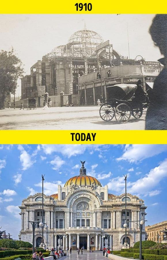 Cung điện Mỹ thuật ở thành phố Mexico.