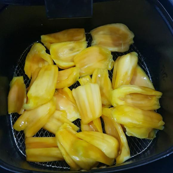 mít sấy, cách làm mít sấy bằng nồi chiên không dầu, món ngon 