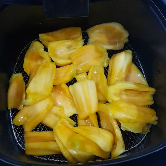 mít sấy, cách làm mít sấy bằng nồi chiên không dầu, món ngon 