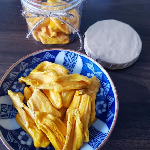 mít sấy, cách làm mít sấy bằng nồi chiên không dầu, món ngon 