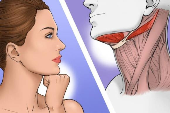 Đẩy vùng mềm dưới cằm bằng đốt ngón tay trỏ phải. Bắt đầu từ đầu cằm và vuốt dọc theo hàm, đến tận tai. Sau đó nhấn và giữ trong 8 giây đến một phút. Khi bên phải hoàn tất, chuyển sang bên trái. Đẩy vùng mềm dưới cằm bằng đốt ngón tay trỏ phải. Bắt đầu từ đầu cằm và vuốt dọc theo hàm, đến tận tai. Sau đó nhấn và giữ trong 8 giây đến một phút. Khi bên phải hoàn tất, chuyển sang bên trái.