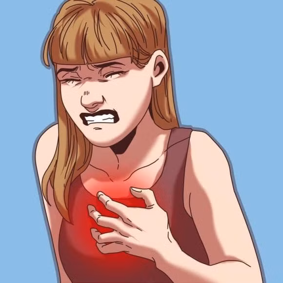 đau nhói ở ngực, cảm giác đau tức ngực, sức khỏe 